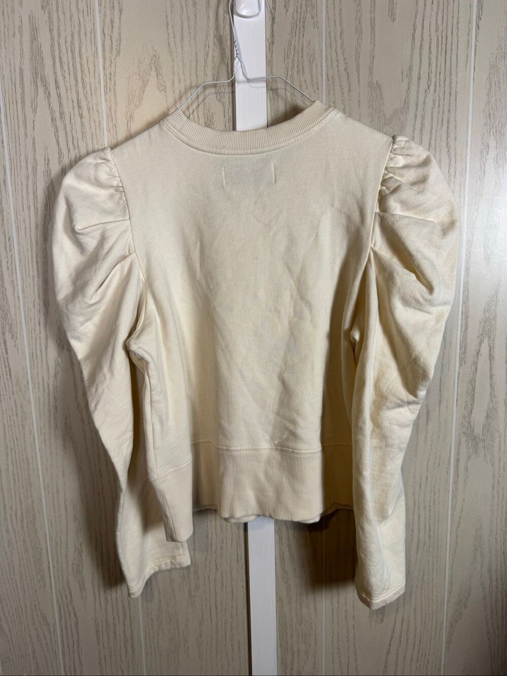 Sold Out NYC Just Enough Puff Crewneck Sweatshirt Size Small 100% Organic Cotton - Picture 3 of 6